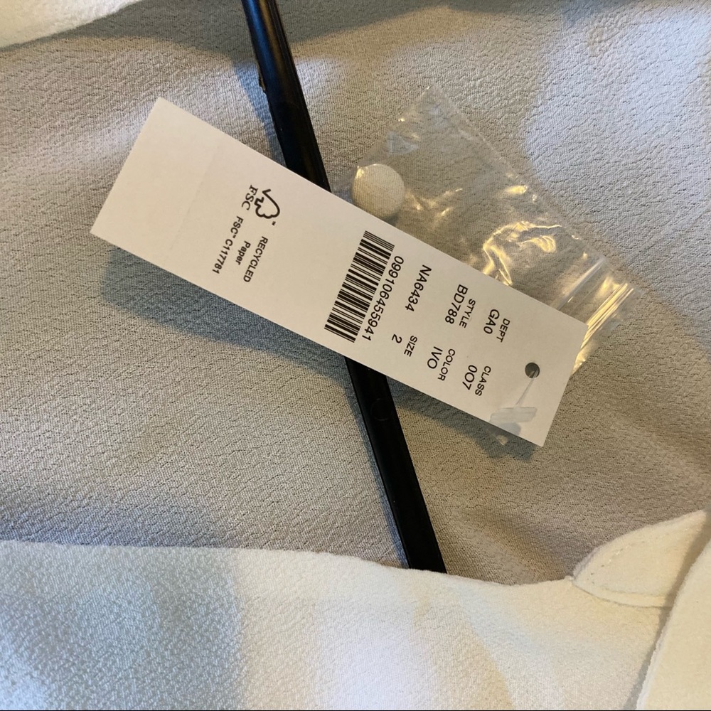 New with tag, Jcrew Drapey crepe wrap top, size 2